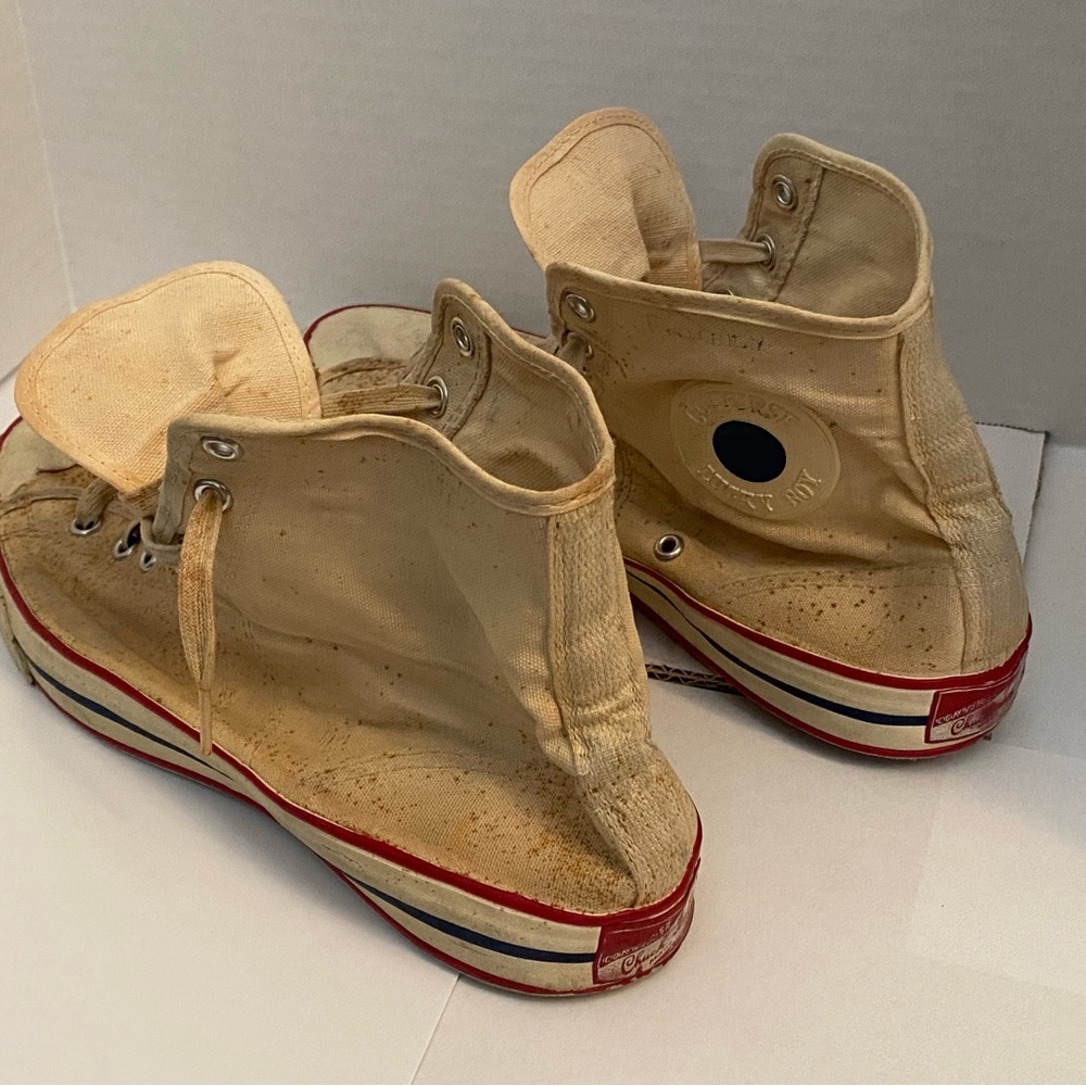 Converse 1960’s Vintage ‘Lucky Boy’ Basketball Hi Top Mens Shoes Deadstock Rare